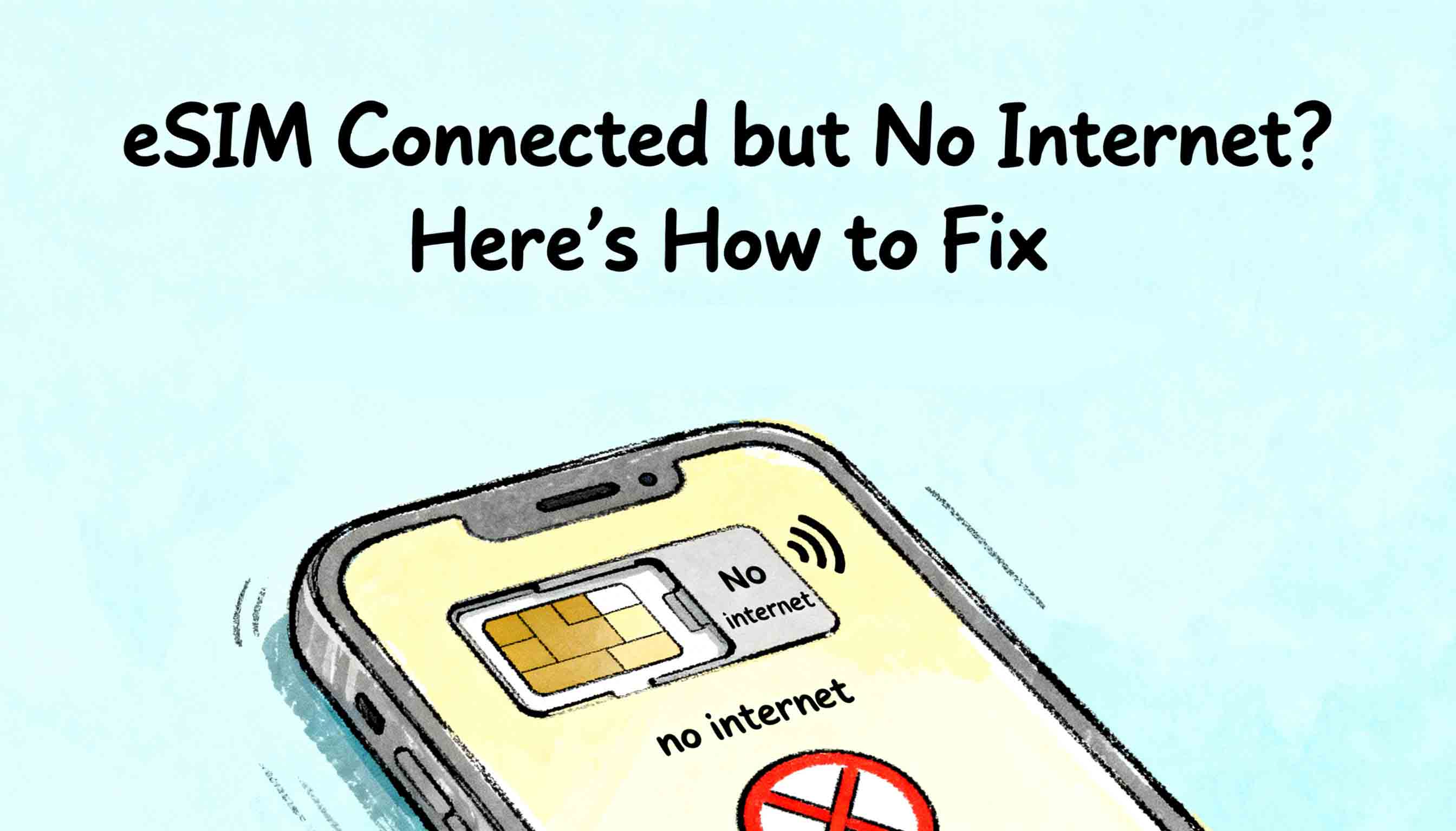 eSIM Connected but No Internet? Here’s How to Fix
